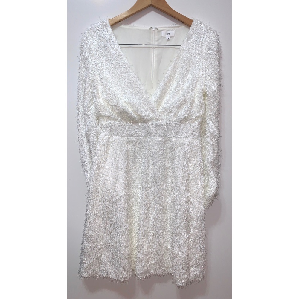 LPA fuzzy sequin dress